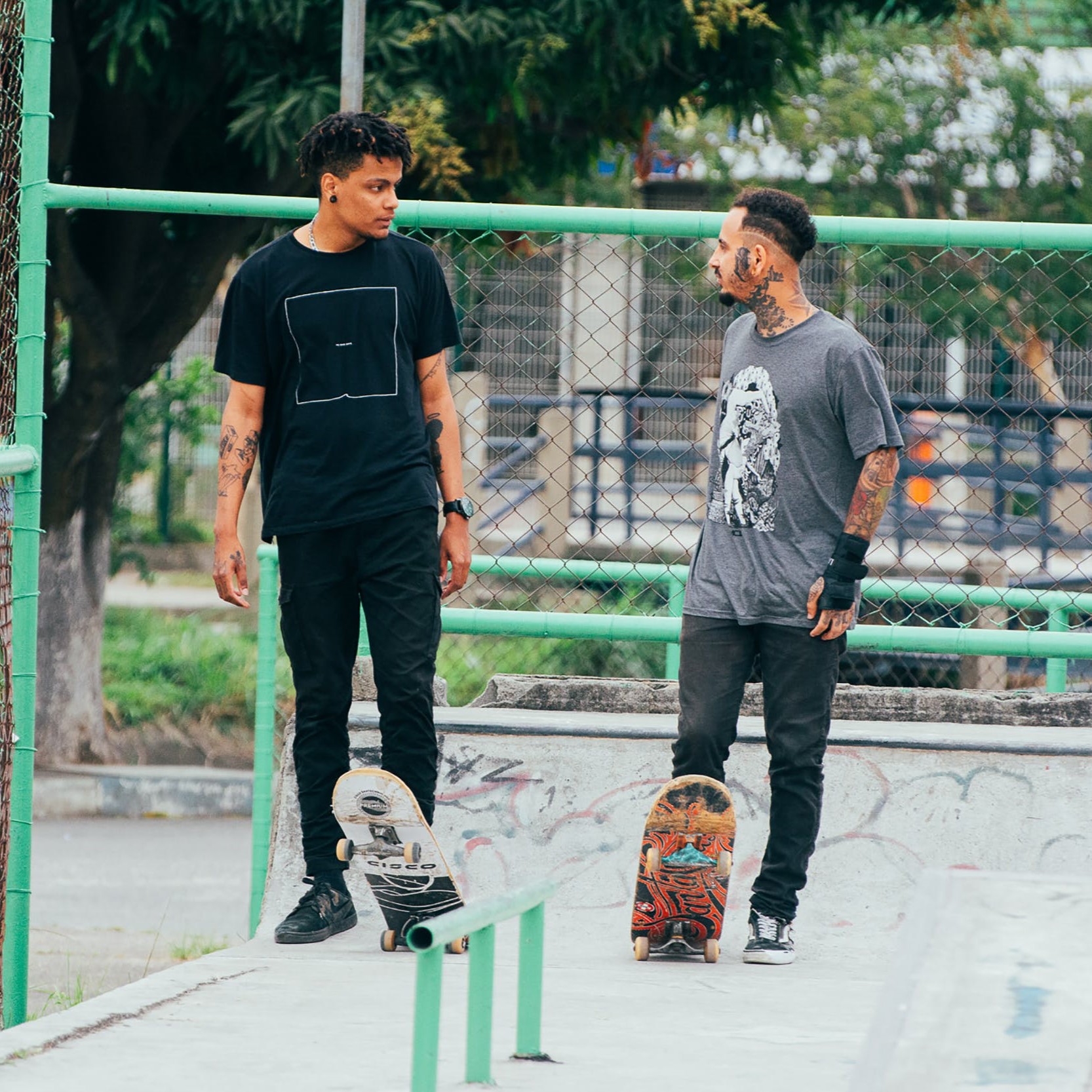 friends skateboarding
